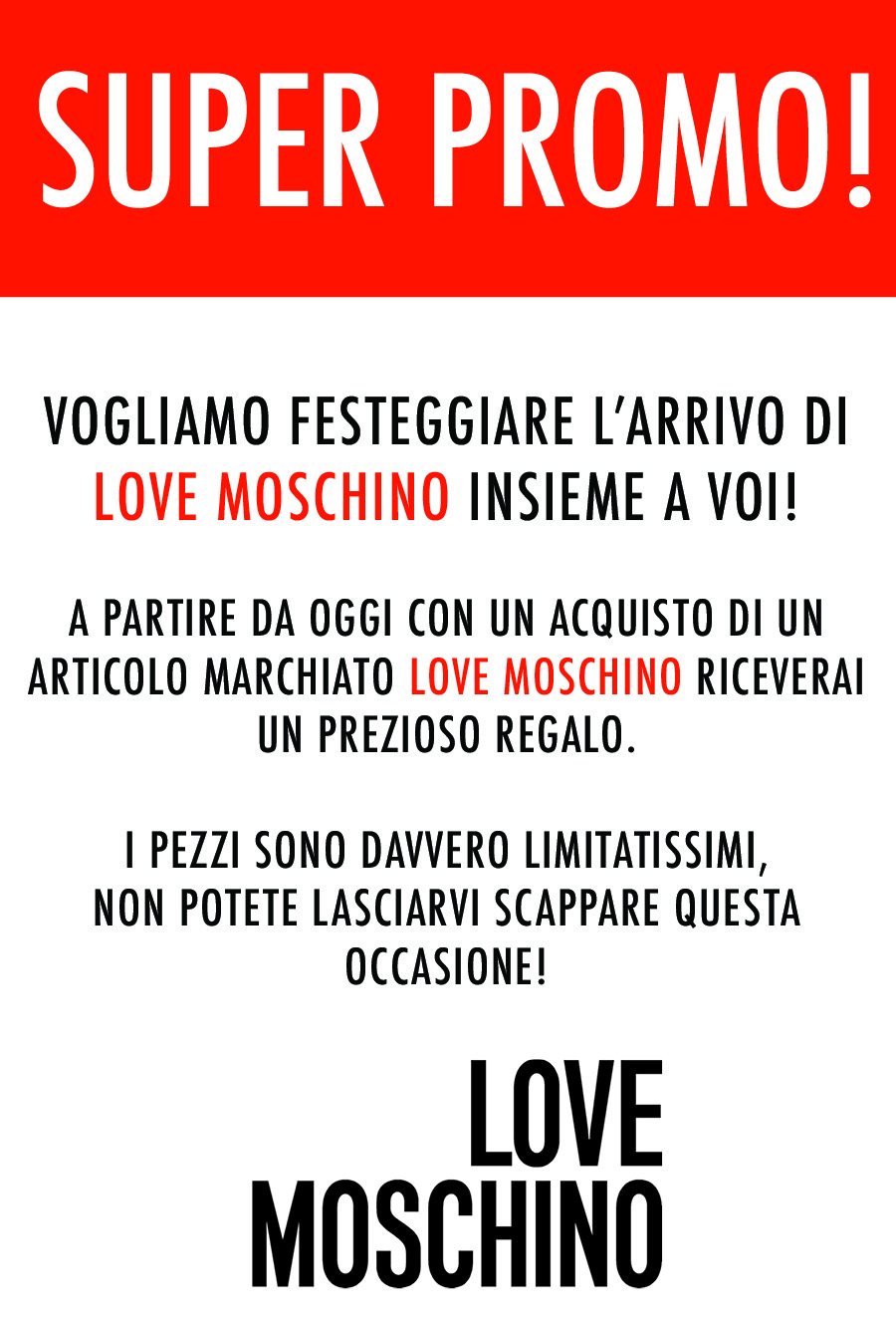 Love moschino e on sale moschino